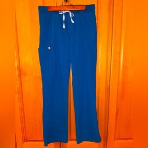 Figs Kade Cargo Scrub Pants Royal Blue